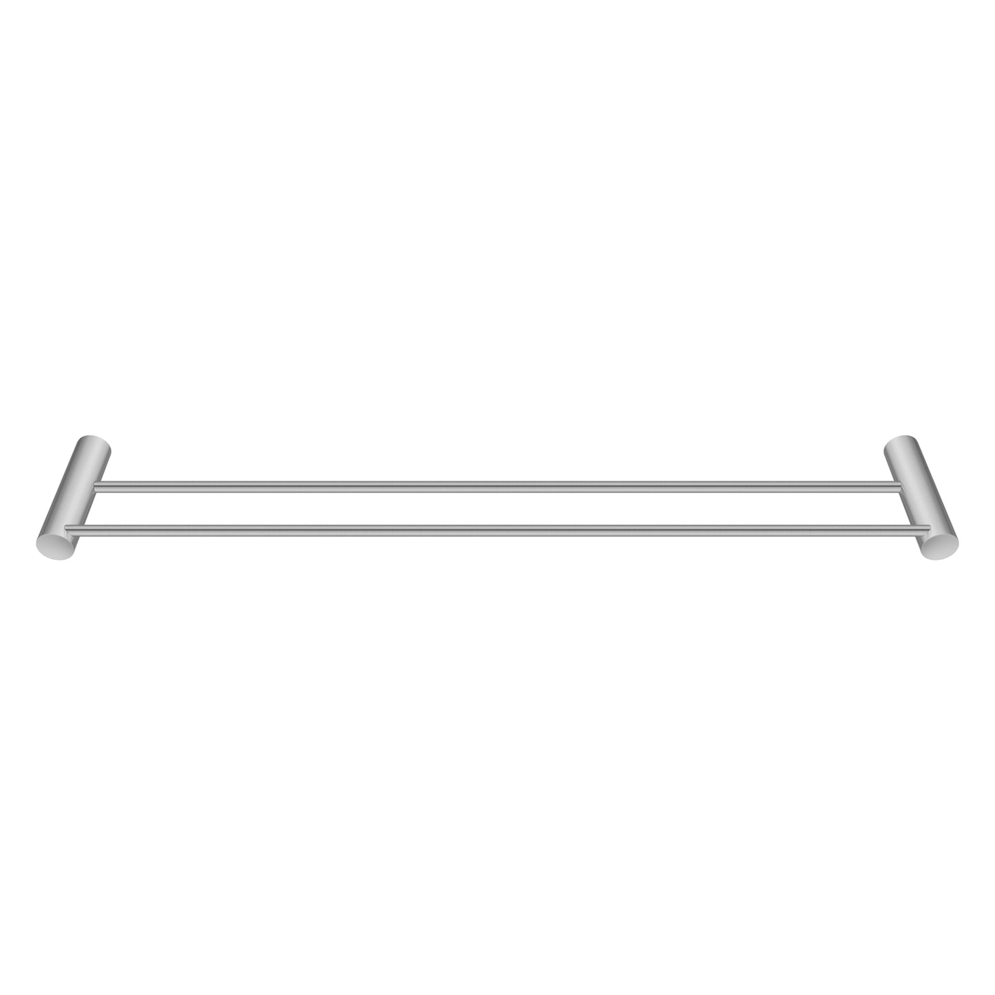 Brushed Nickel Double Towel Rail 600mm