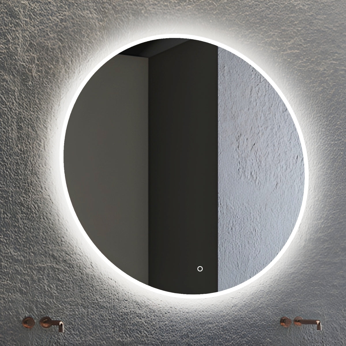 Edge Lit - Round LED Frameless Mirror - LDR750mm