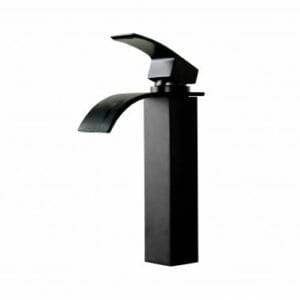 CASCADE Black Waterfall Tall Basin Mixer