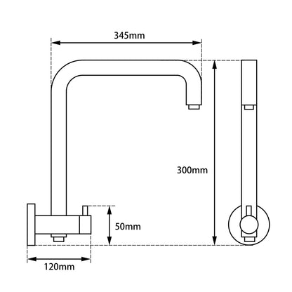Round Black Shower Station without Shower Head and Handheld Shower(PVC Hose)