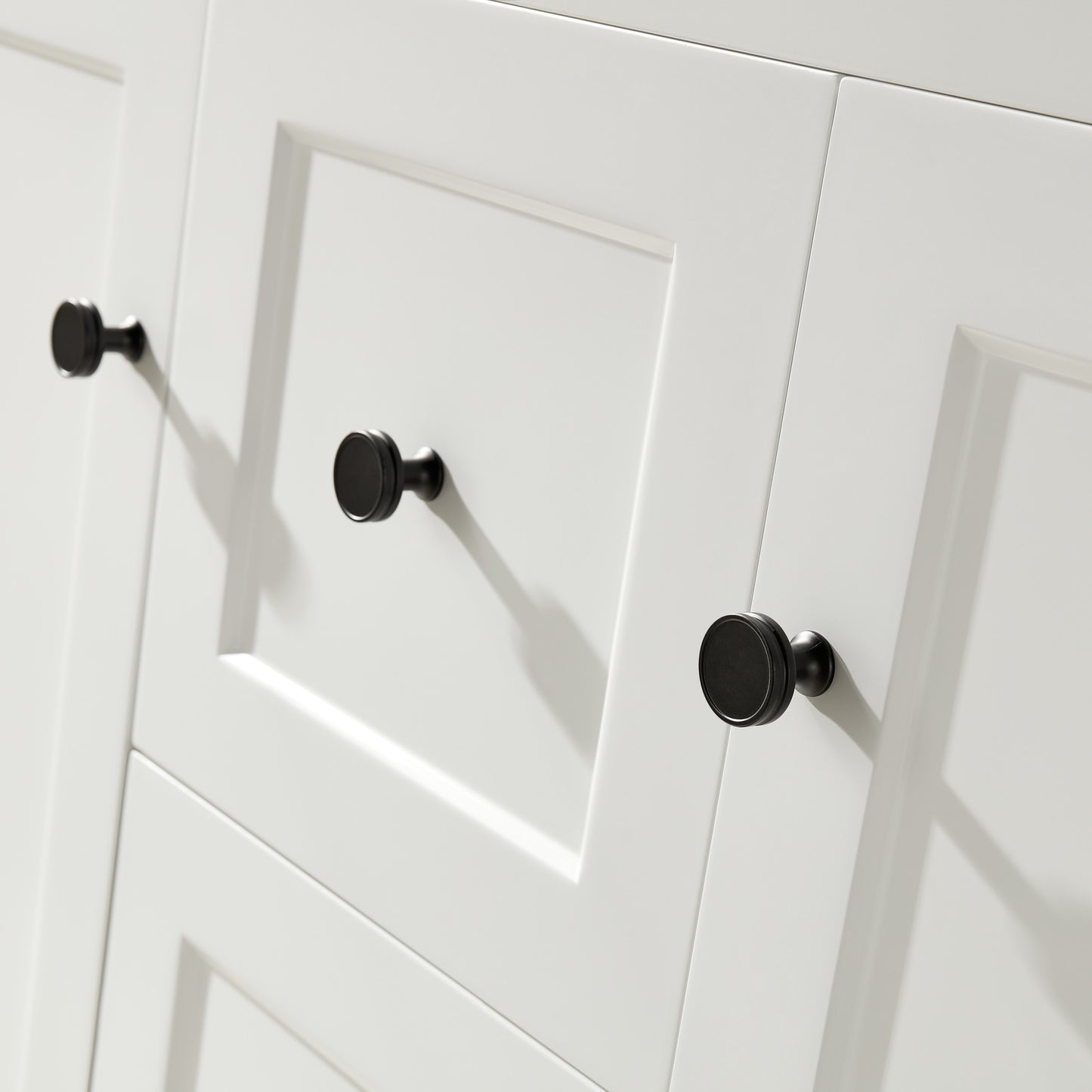 1200mm Harrington Floor Vanity PVC - Cabinet Only - Double Bowl - Matte White