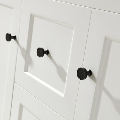1200mm Harrington Floor Vanity PVC - Cabinet Only - Double Bowl - Matte White