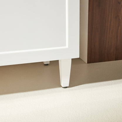 750mm Harrington Floor Vanity PVC Left Side Drawers - Cabinet Only - Matte White