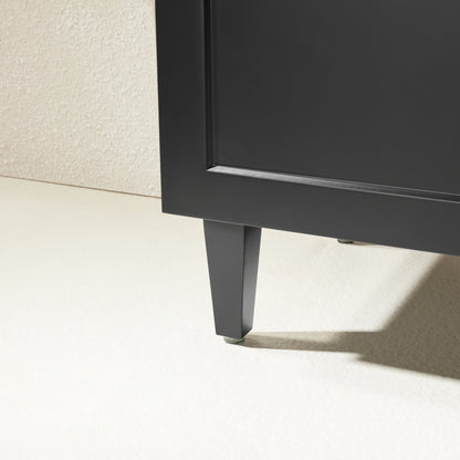 900mm Harrington Floor Vanity PVC Right Side Drawers - Cabinet Only - Matte Black