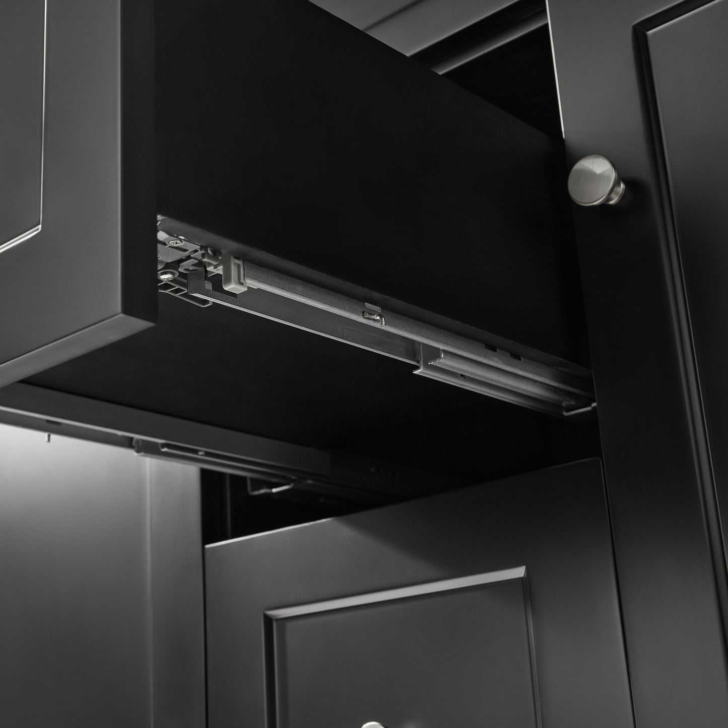900mm Harrington Floor Vanity PVC Right Side Drawers - Cabinet Only - Matte Black