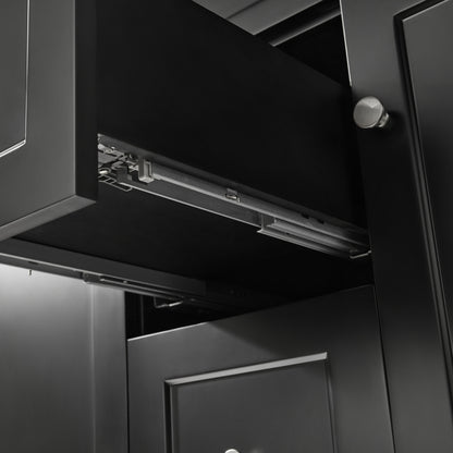 900mm Harrington Floor Vanity PVC Right Side Drawers - Cabinet Only - Matte Black