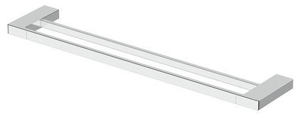 Milos Double Towel Rail - 400mm - Chrome