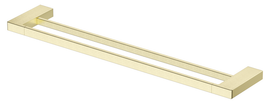 Milos Double Towel Rail - 600mm - French Gold