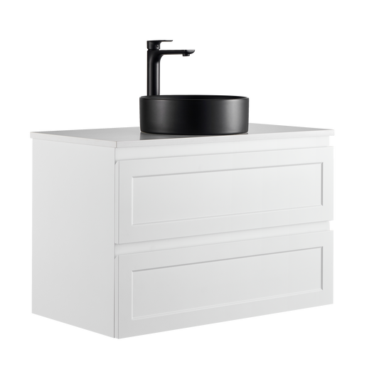 900mm Fremantal Wall Hung Vanity PVC Cabinet Only - Matte White