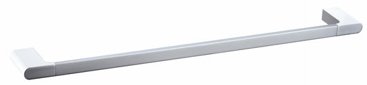 Cora Single Towel Rail 800mm - Chrome & White