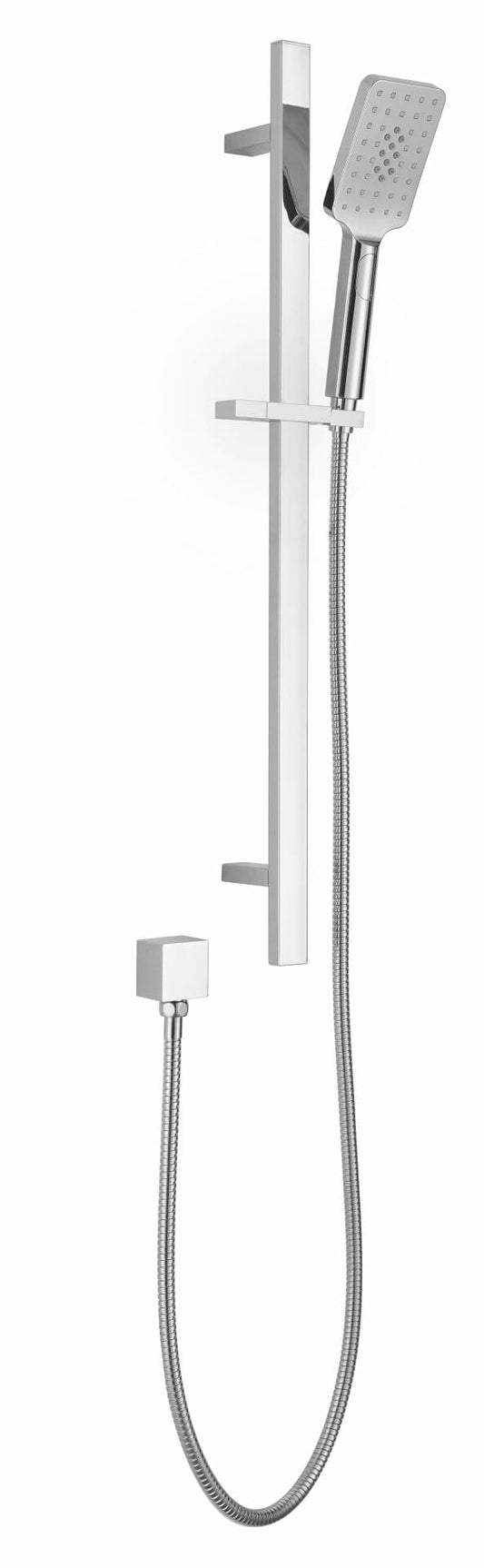 Eden Square Sliding Shower Set - Chrome
