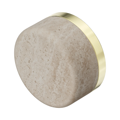 Serenity Rome Travertine Handle Brushed Gold