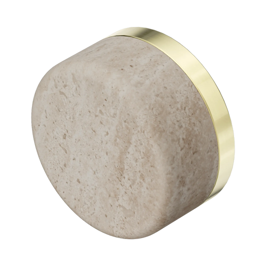 Serenity Rome Travertine Handle Brushed Gold