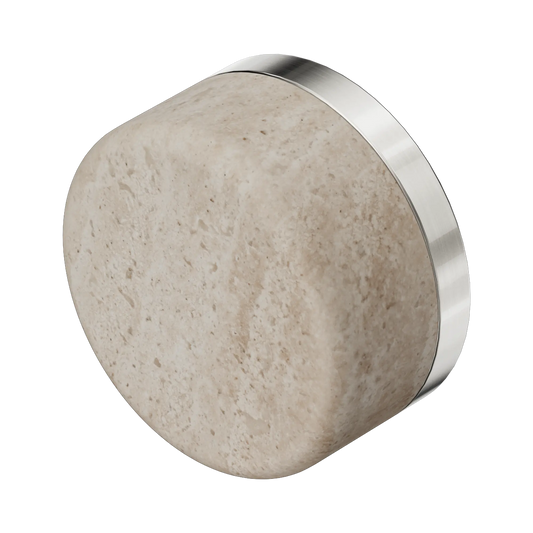 Serenity Rome Travertine Handle Brushed Nickel