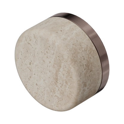 Serenity Rome Travertine Handle Brushed Bronze