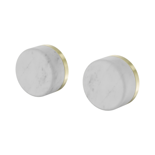 Serenity Wall Top Assembly With Carrara Handle Brushed Gold