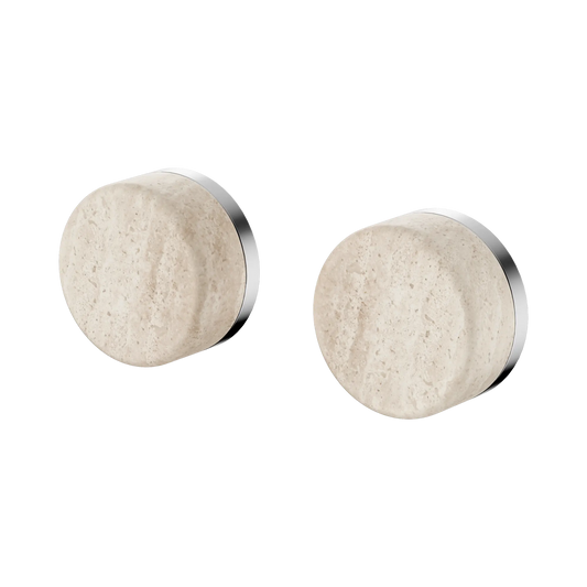 Serenity Wall Top Assembly With Rome Travertine Handle Chrome