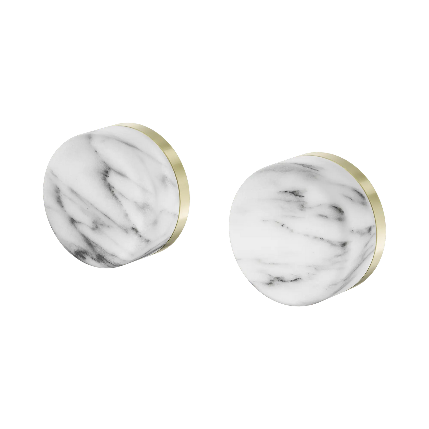 Serenity Wall Top Assembly With Arabescato Corchia Handle Brushed Gold