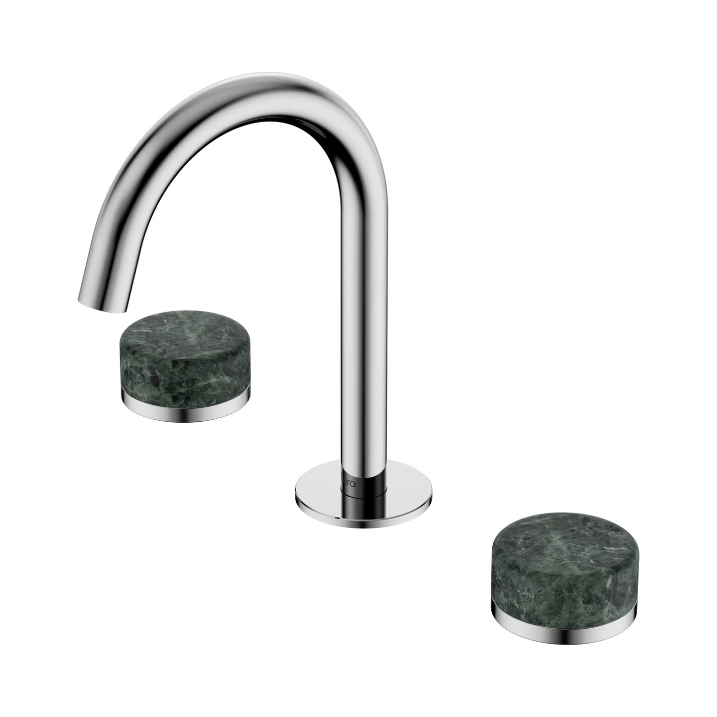 Serenity Basin Set Arc Spout With Verde Alpi Handle Chrome