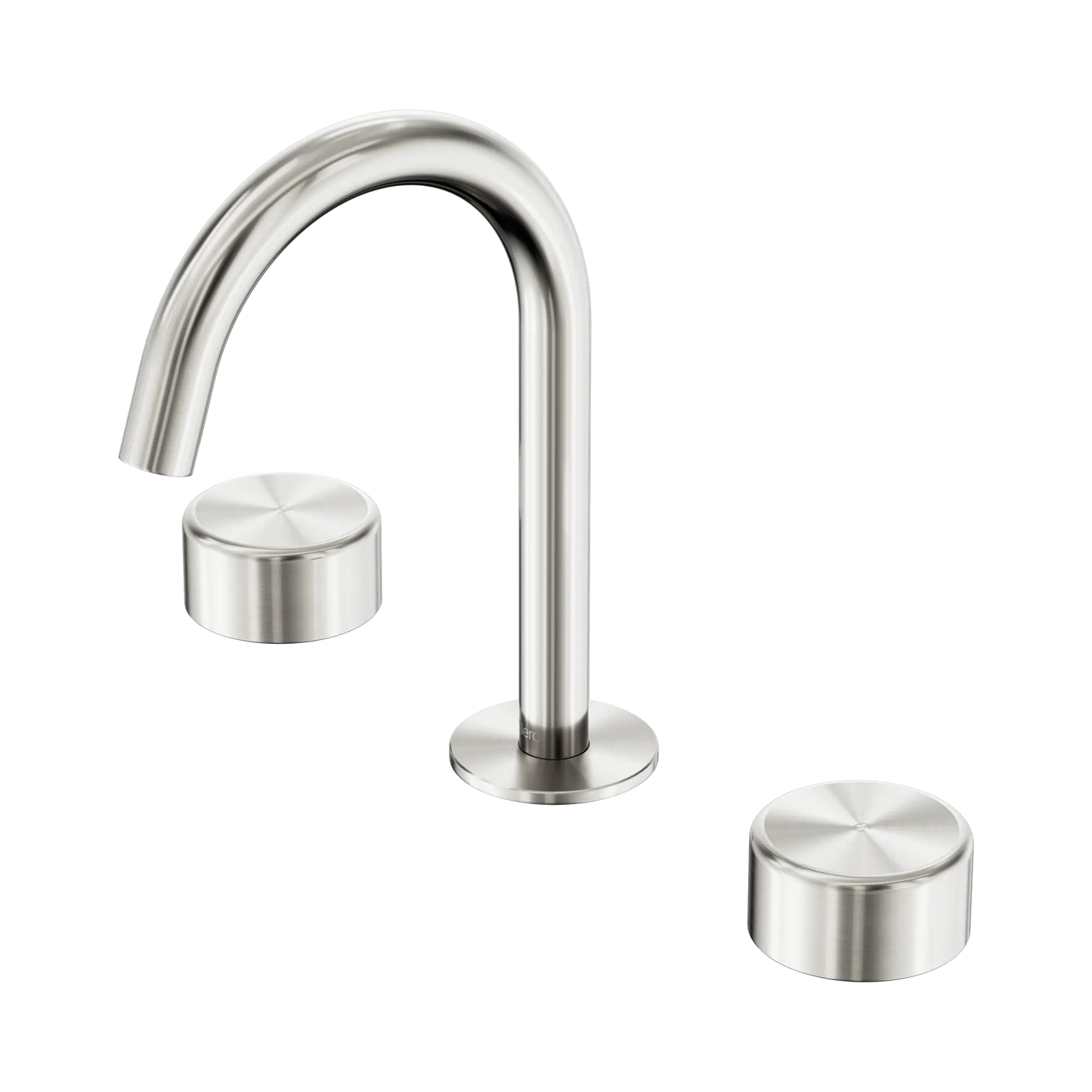 Serenity Basin Set Arc Spout With Metal Handle Brushed Nickel