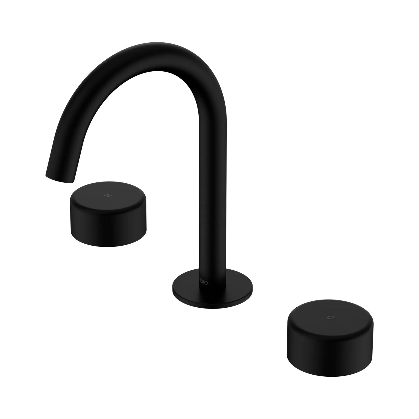 Serenity Basin Set Arc Spout With Metal Handle Matte Black