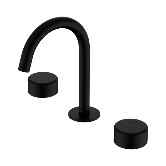 Serenity Basin Set Arc Spout With Metal Handle Matte Black