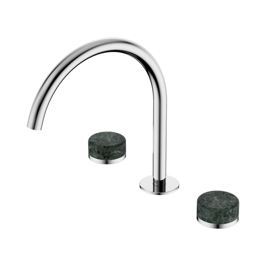 Serenity Bath/Kitchen Set Arc Spout With Verde Alpi Handle Chrome
