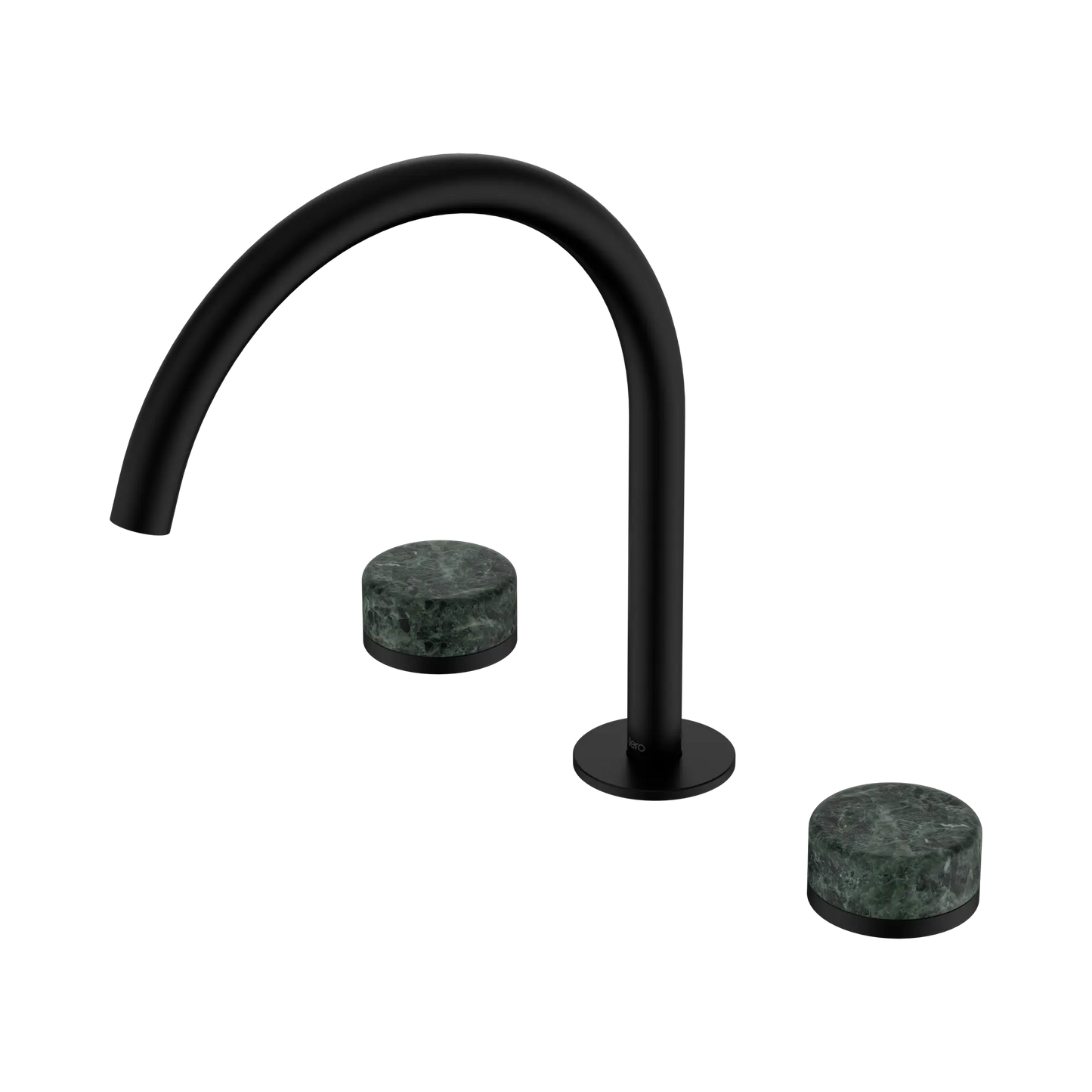 Serenity Bath/Kitchen Set Arc Spout With Verde Alpi Handle Matte Black