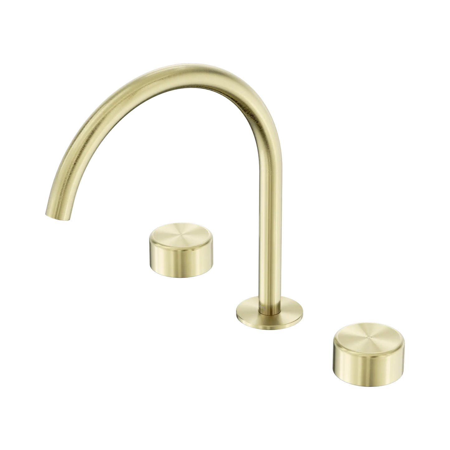 Serenity Bath/Kitchen Set Arc Spout With Metal Handle Brushed Gold