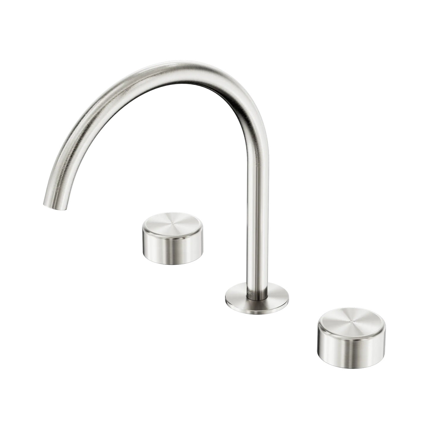 Serenity Bath/Kitchen Set Arc Spout With Metal Handle Brushed Nickel