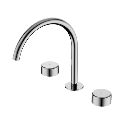 Serenity Bath/Kitchen Set Arc Spout With Metal Handle Chrome