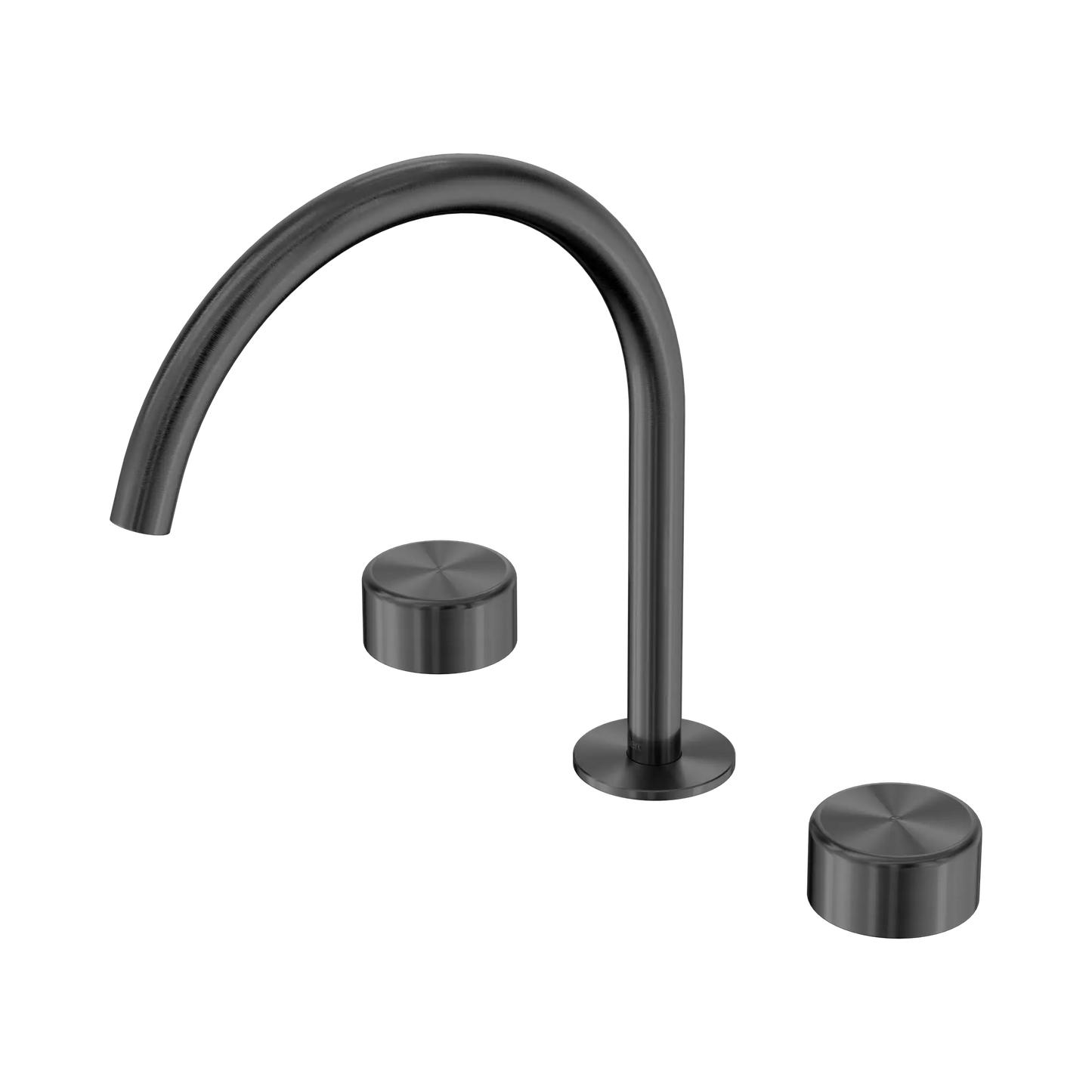 Serenity Bath/Kitchen Set Arc Spout With Metal Handle Gun Metal
