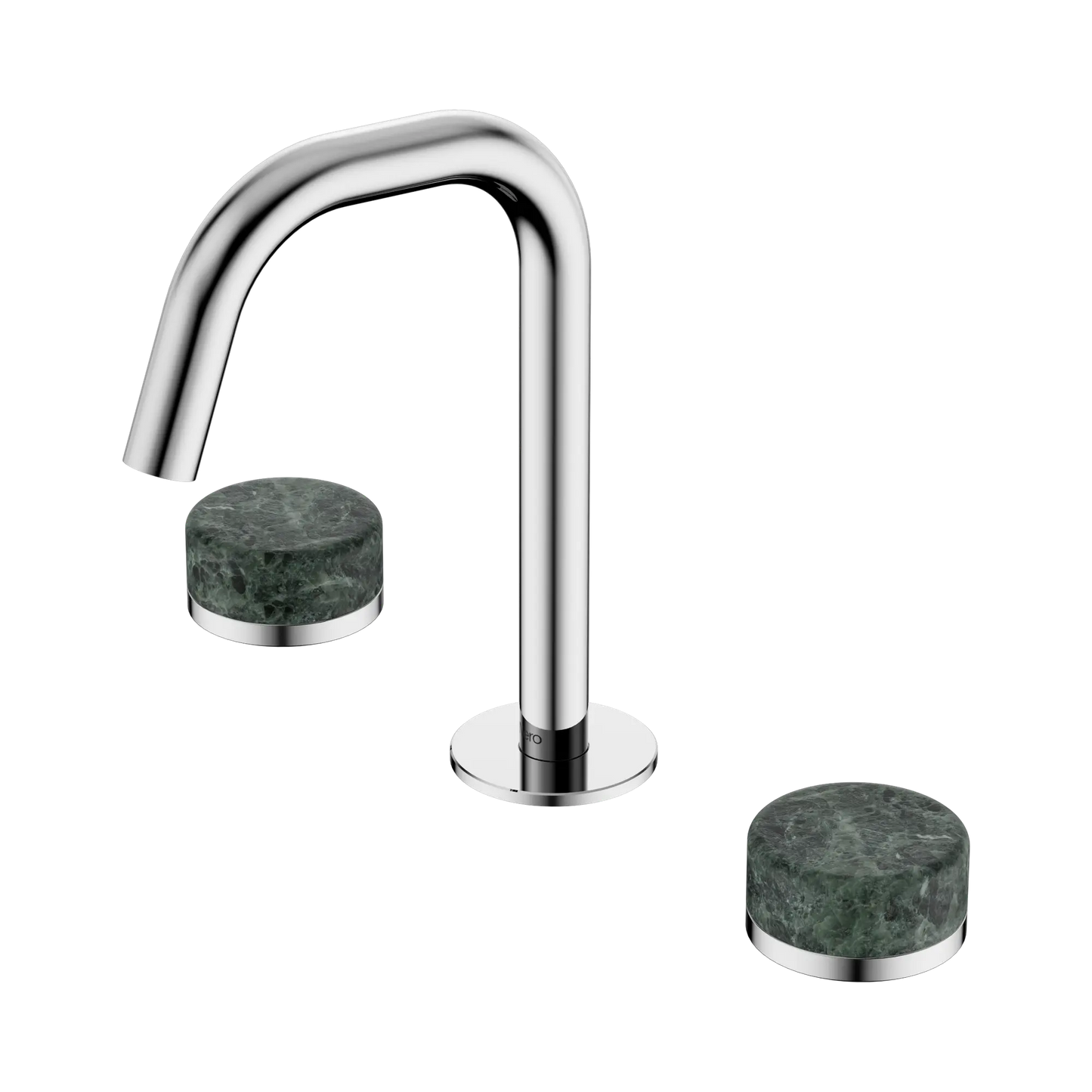 Serenity Basin Set Edge Spout With Verde Alpi Handle Chrome