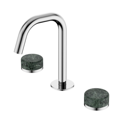 Serenity Basin Set Edge Spout With Verde Alpi Handle Chrome