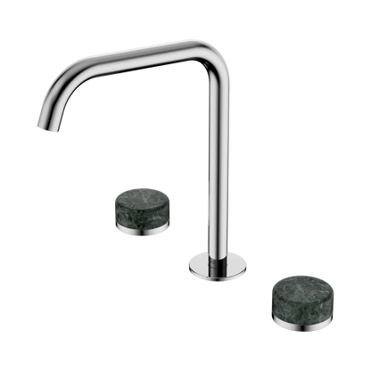 Serenity Bath/Kitchen Set Edge Spout With Verde Alpi Handle Chrome