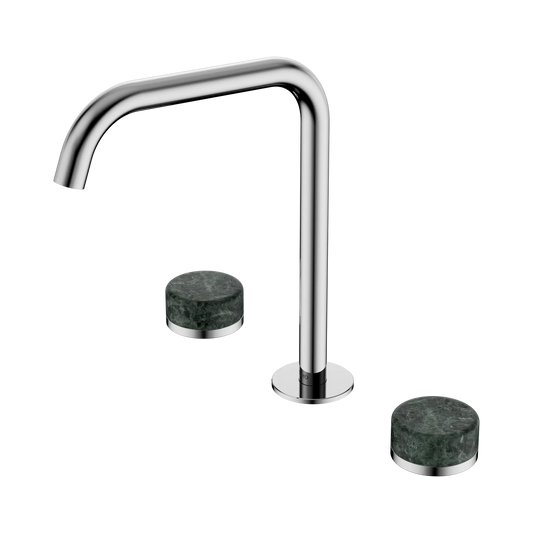 Serenity Bath/Kitchen Set Edge Spout With Verde Alpi Handle Chrome