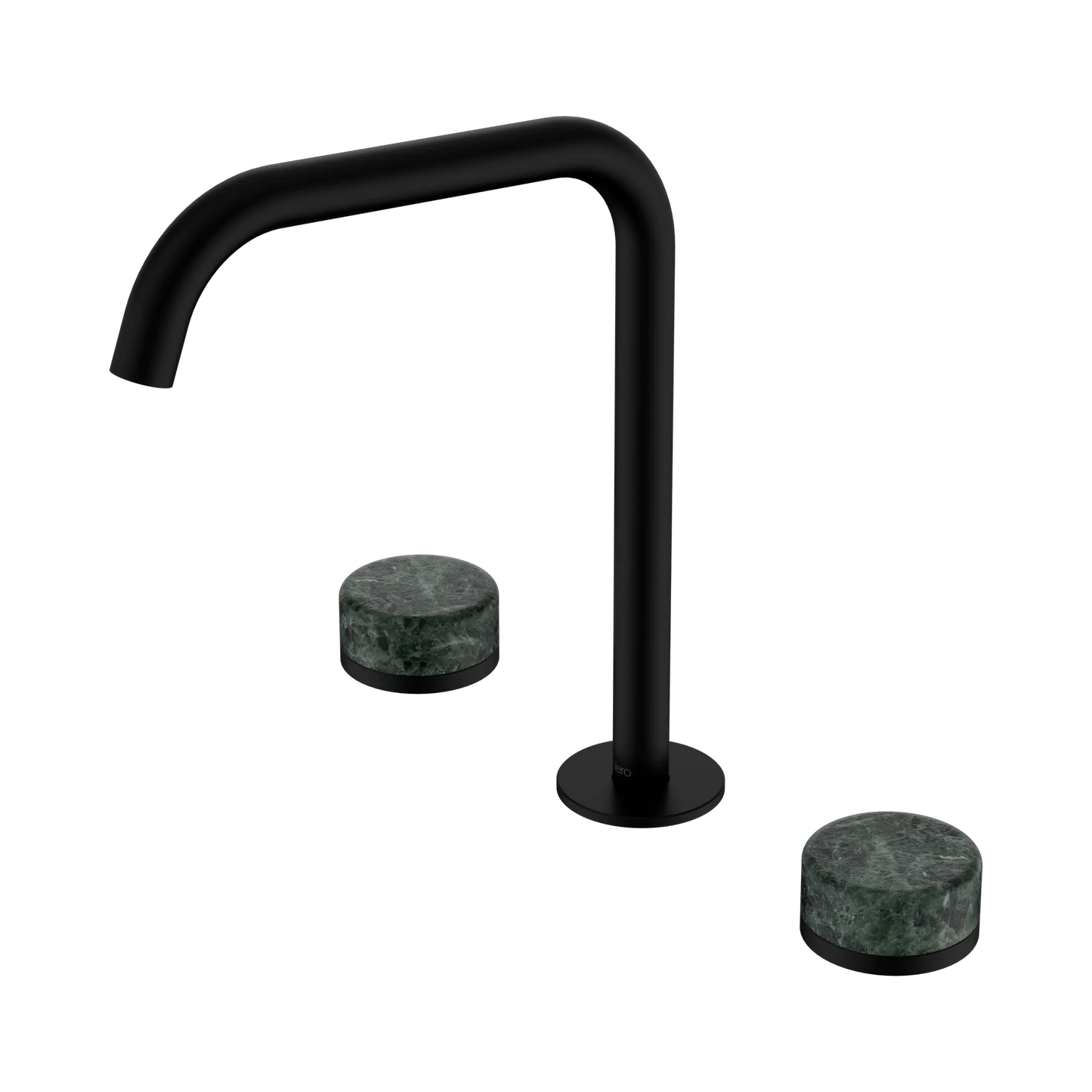 Serenity Bath/Kitchen Set Edge Spout With Verde Alpi Handle Matte Black