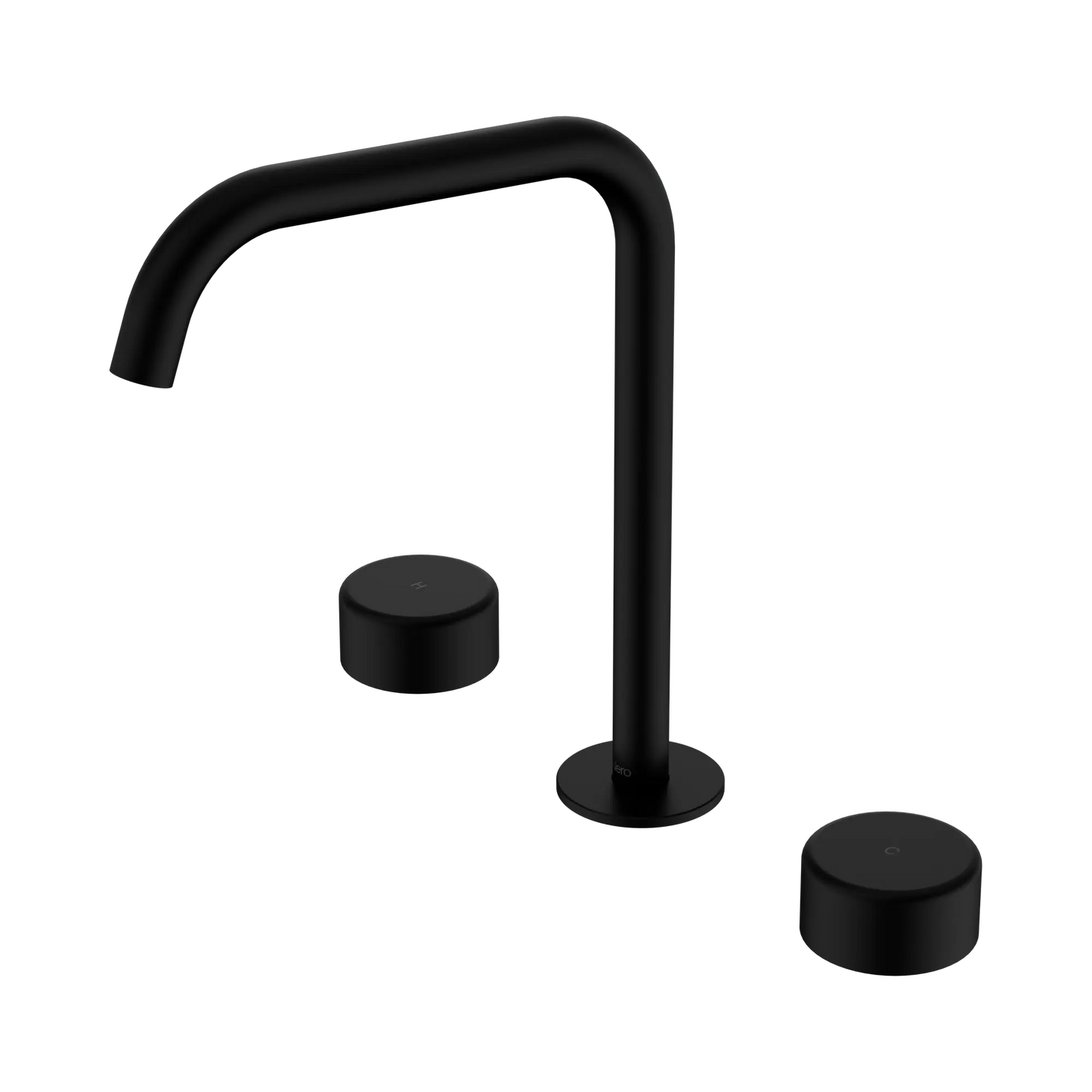Serenity Bath/Kitchen Set Edge Spout With Metal Handle Matte Black