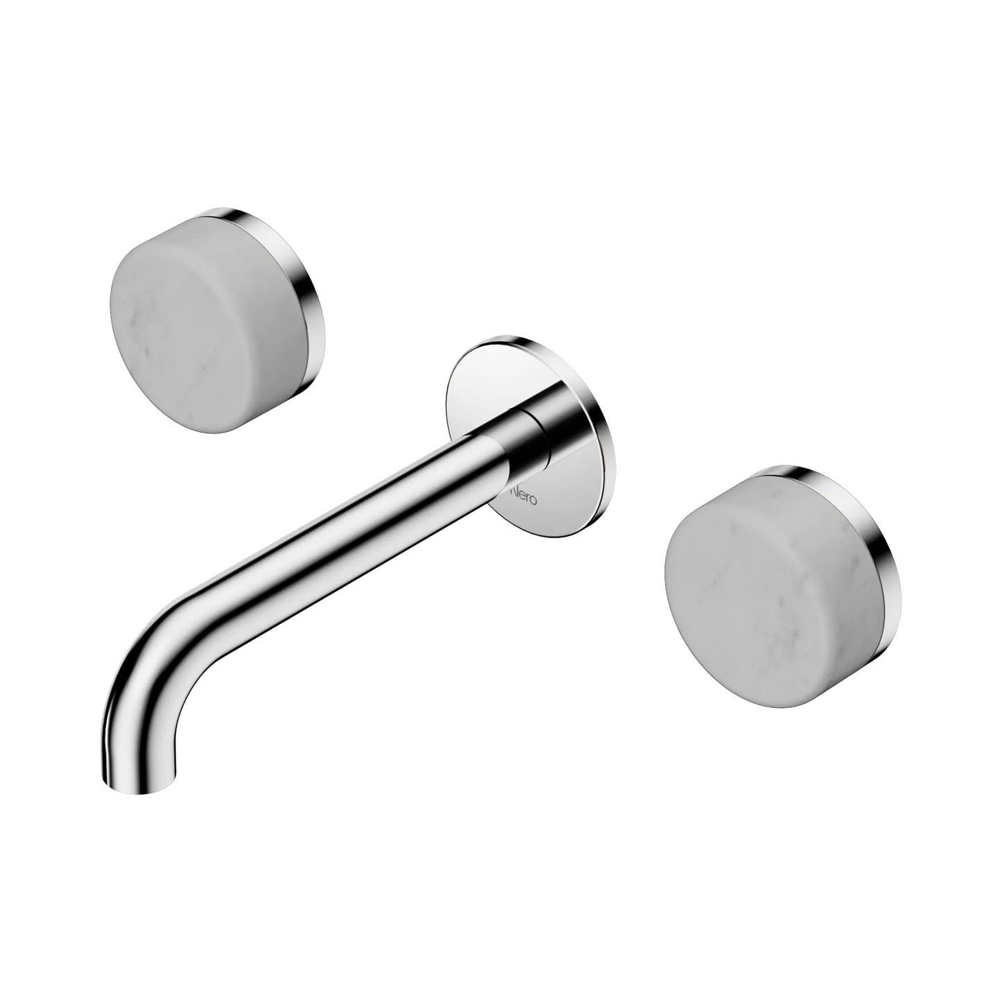 Serenity Wall Basin Set 160mm Spout With Carrara Handle Chrome