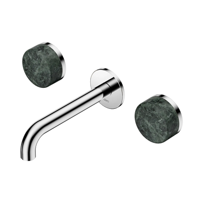 Serenity Wall Basin Set 160mm Spout With Verde Alpi Handle Chrome