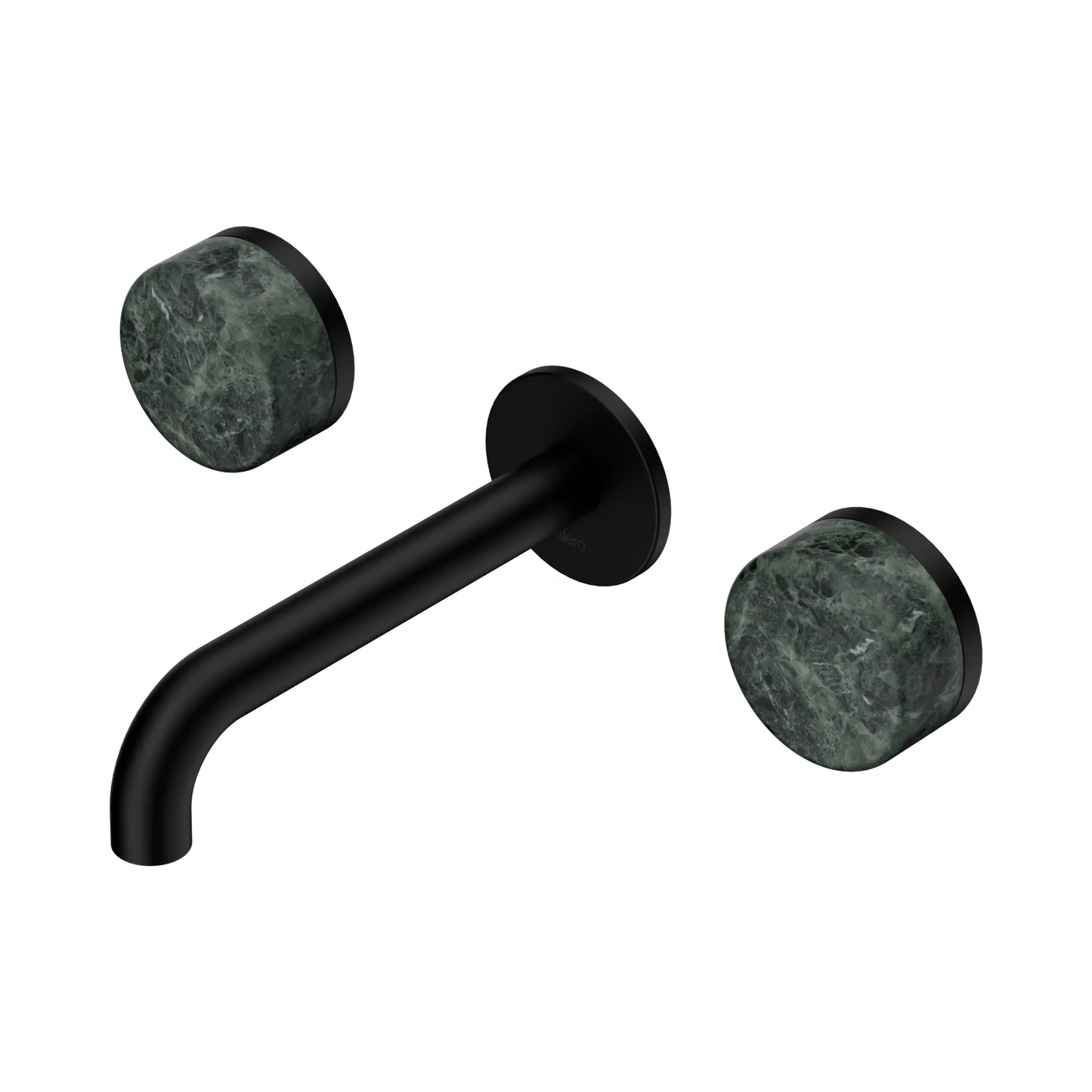 Serenity Wall Basin Set 160mm Spout With Verde Alpi Handle Matte Black