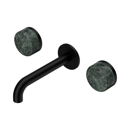 Serenity Wall Basin Set 160mm Spout With Verde Alpi Handle Matte Black