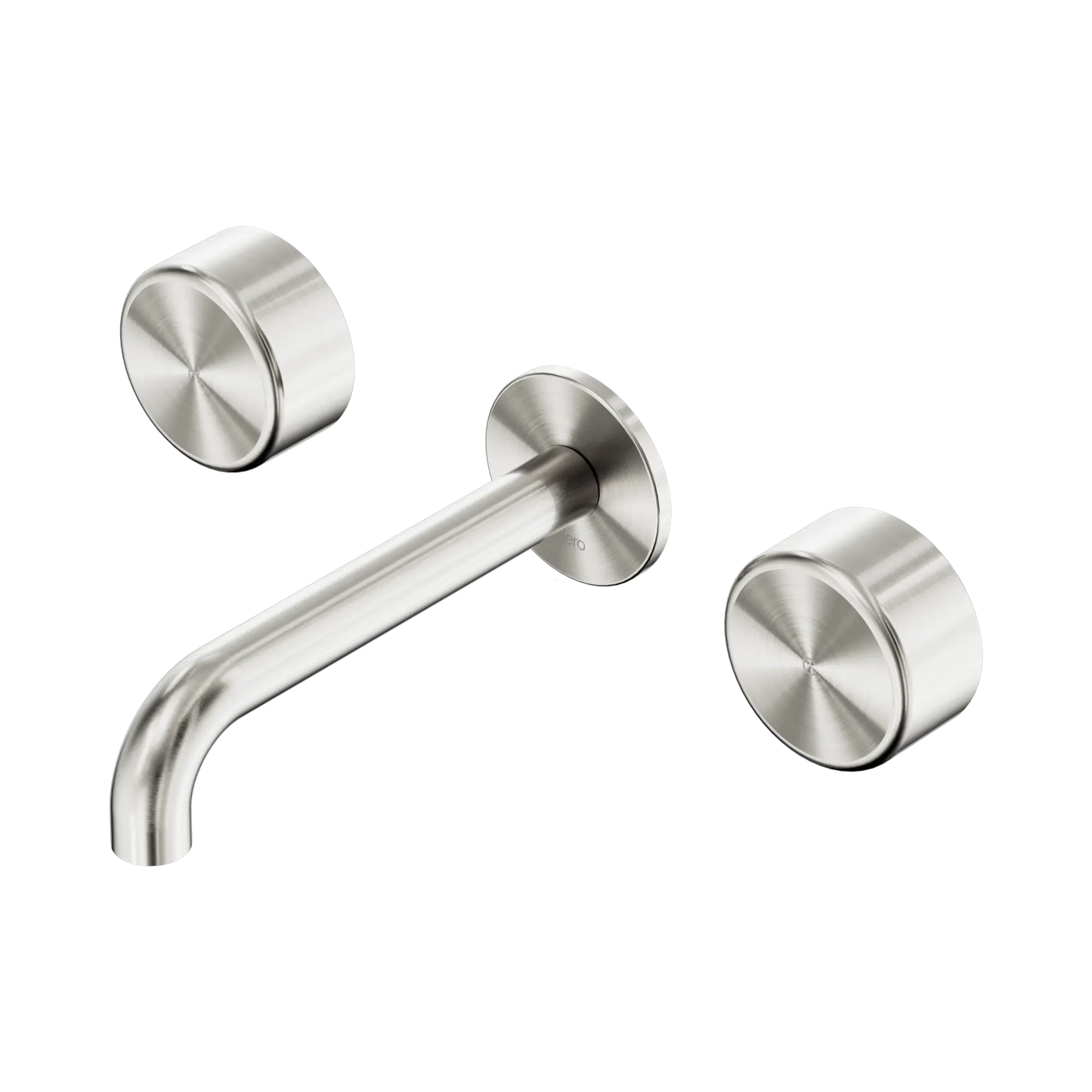 Serenity Wall Basin Set 160mm Spout With Metal Handle Brushed Nickel