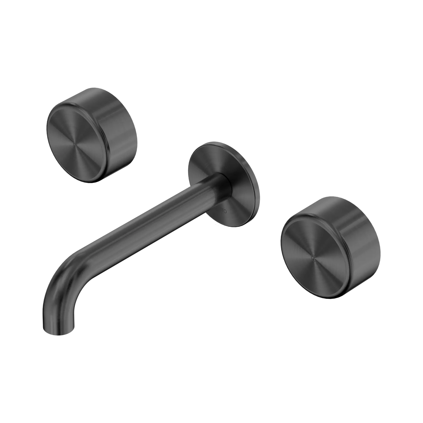 Serenity Wall Basin Set 160mm Spout With Metal Handle Gun Metal