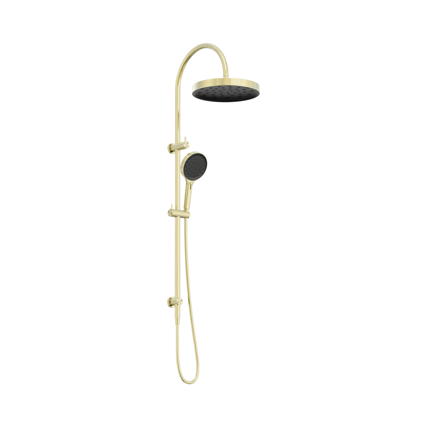 Serenity Twin Shower Brushed Gold