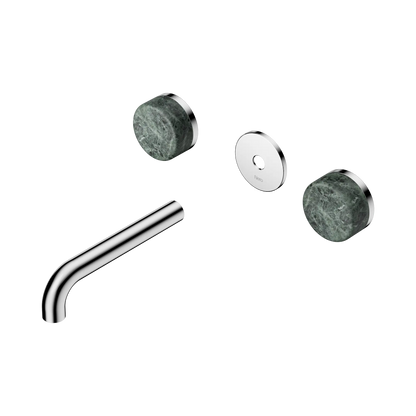 Serenity Wall Basin Set 160mm Spout With Verde Alpi Handle Trim Kit Only Chrome