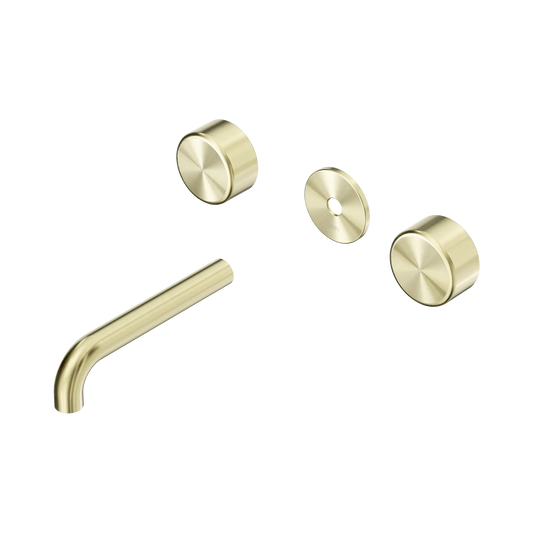 Serenity Wall Basin Set 160mm Spout With Metal Handle Trim Kit Only Brushed Gold