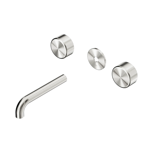 Serenity Wall Basin Set 160mm Spout With Metal Handle Trim Kit Only Brushed Nickel