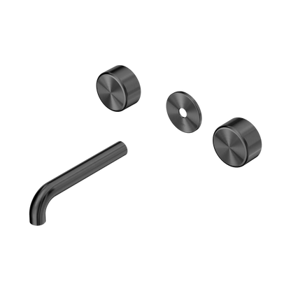 Serenity Wall Basin Set 160mm Spout With Metal Handle Trim Kit Only Gun Metal