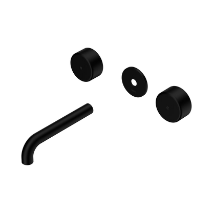 Serenity Wall Basin Set 160mm Spout With Metal Handle Trim Kit Only Matte Black